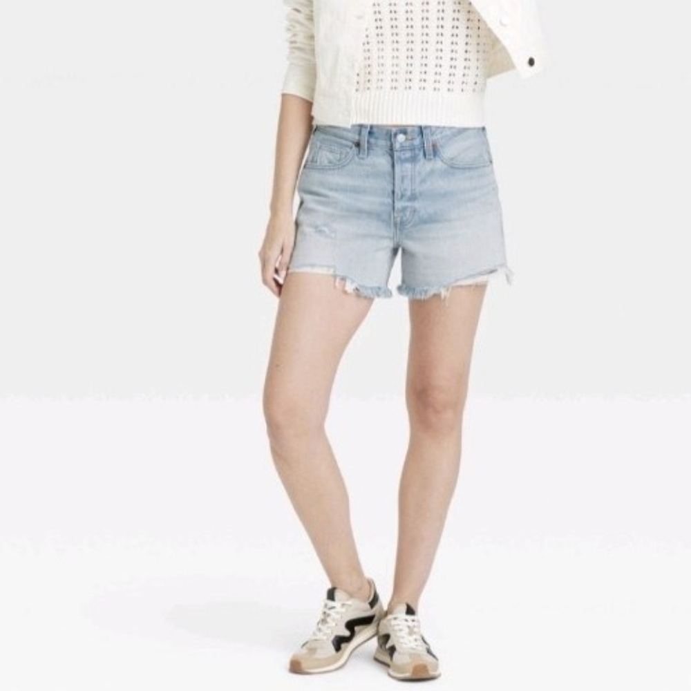 Classic Light Blue Denim Shorts